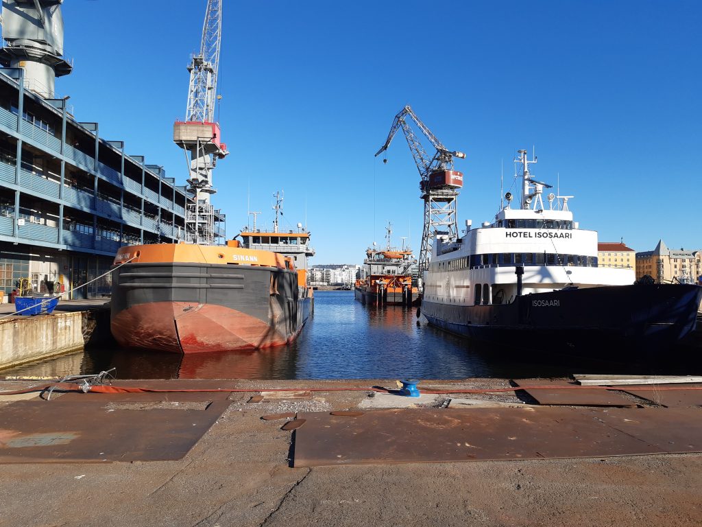 Repair projects at               Helsinki Shipyard