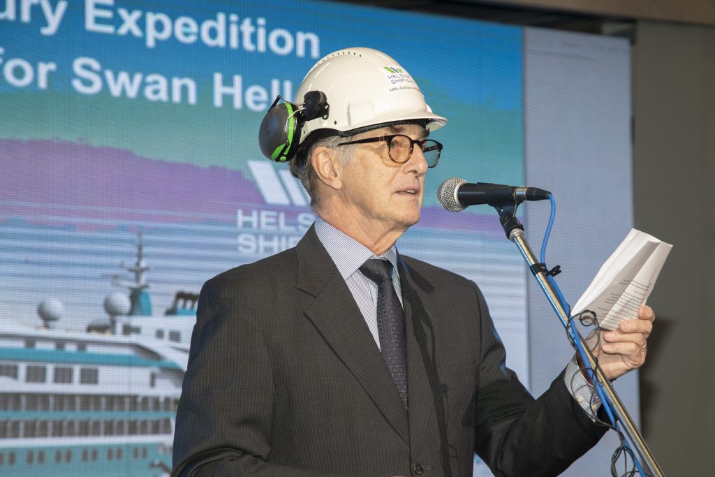 First Keel Laying Ceremony at Helsinki Shipyard