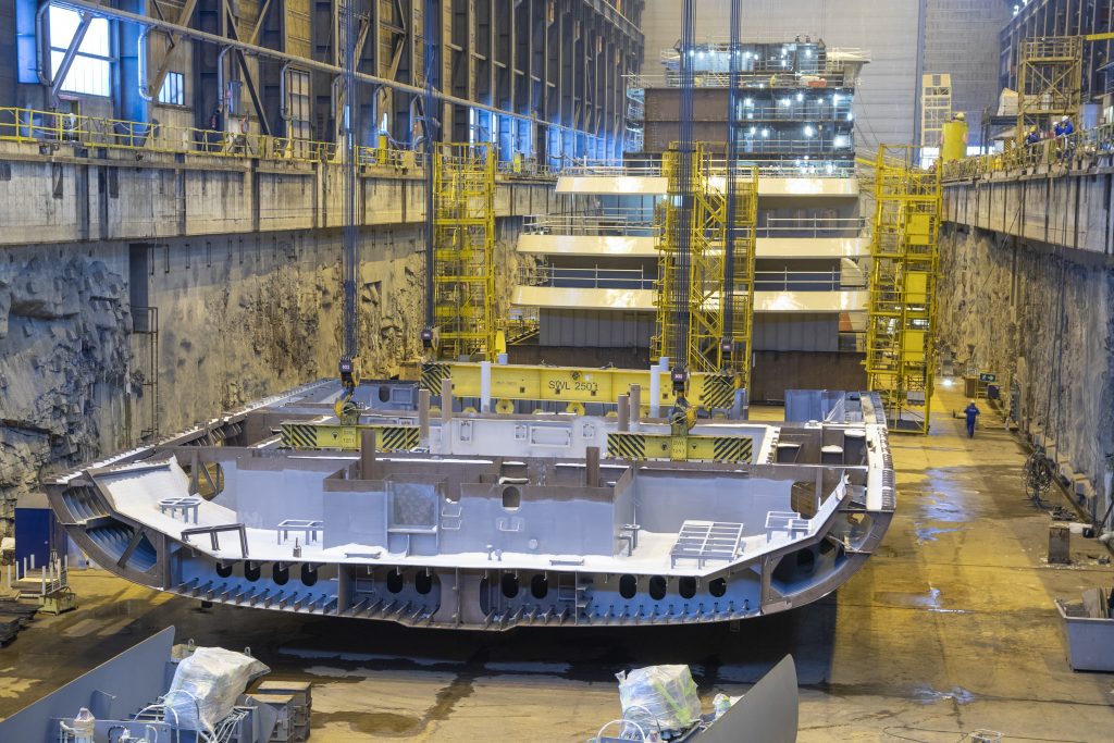 Helsinki Shipyard laid the keel of the second luxury expedition cruise ship