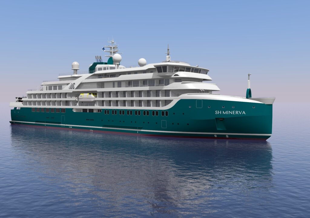 The first Swan Hellenic’s expedition cruise ship was launched at Helsinki Shipyard